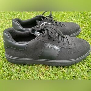 Calvin Klein Shoes Mens 12 Black Low Top Casual Skate Sneakers